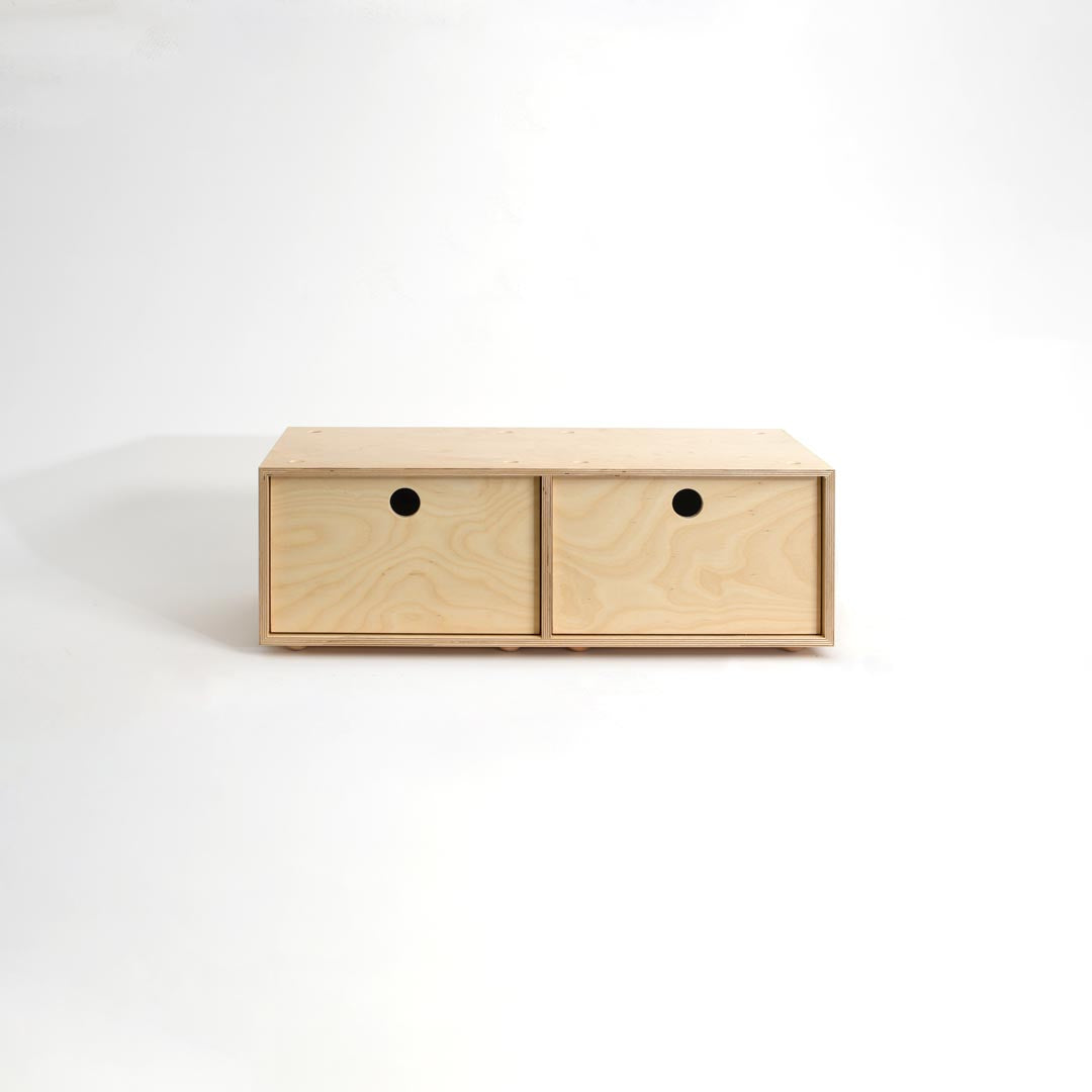CD / DVD Storage Cabinet - Birch - Small