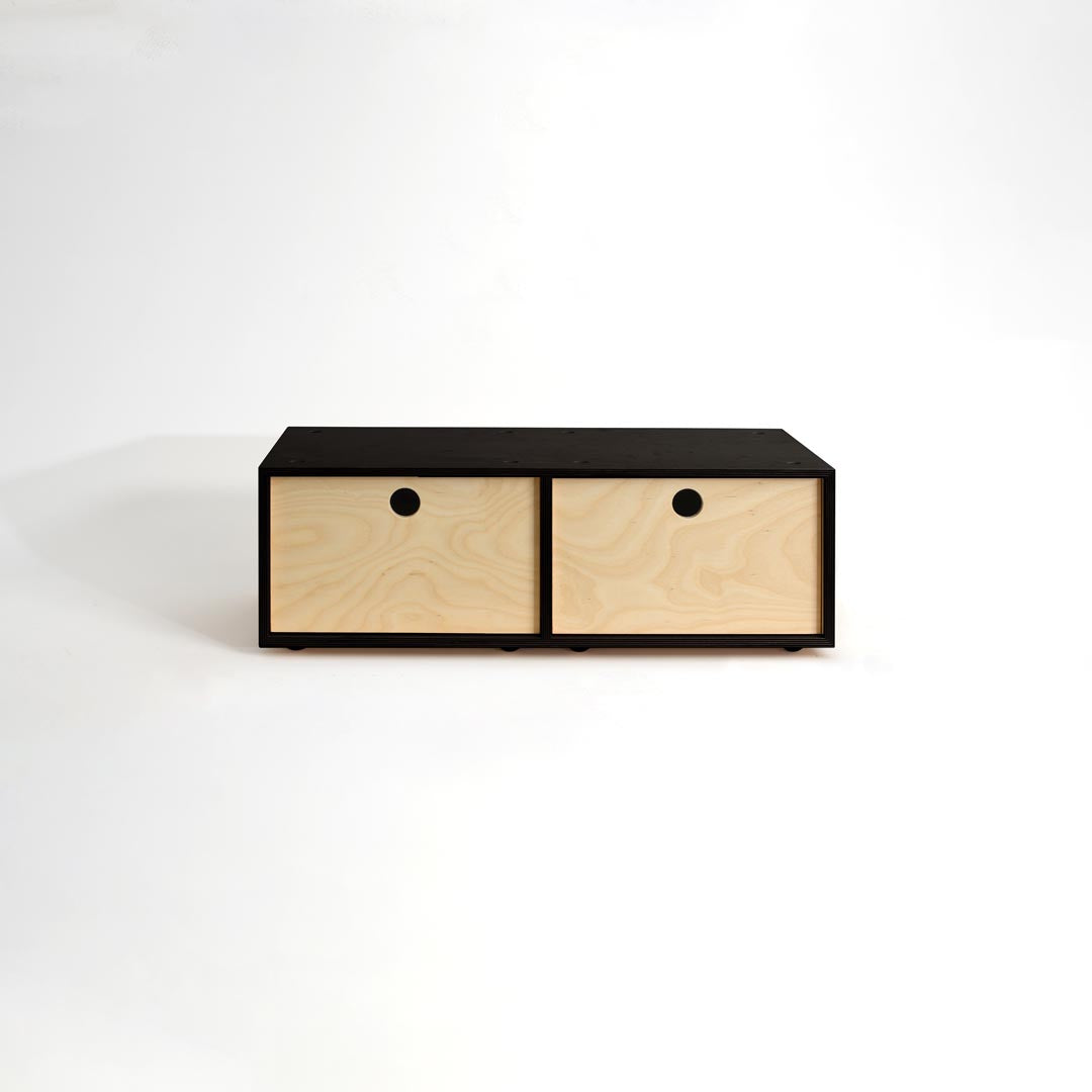 CD / DVD Storage Cabinet - Black - Small