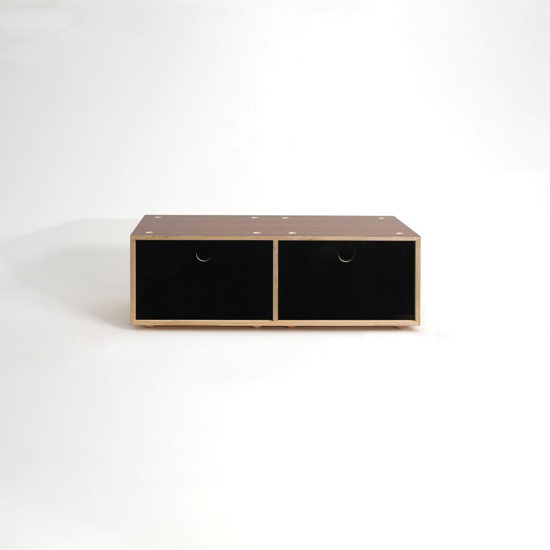 CD / DVD Storage Cabinet - Walnut - Small