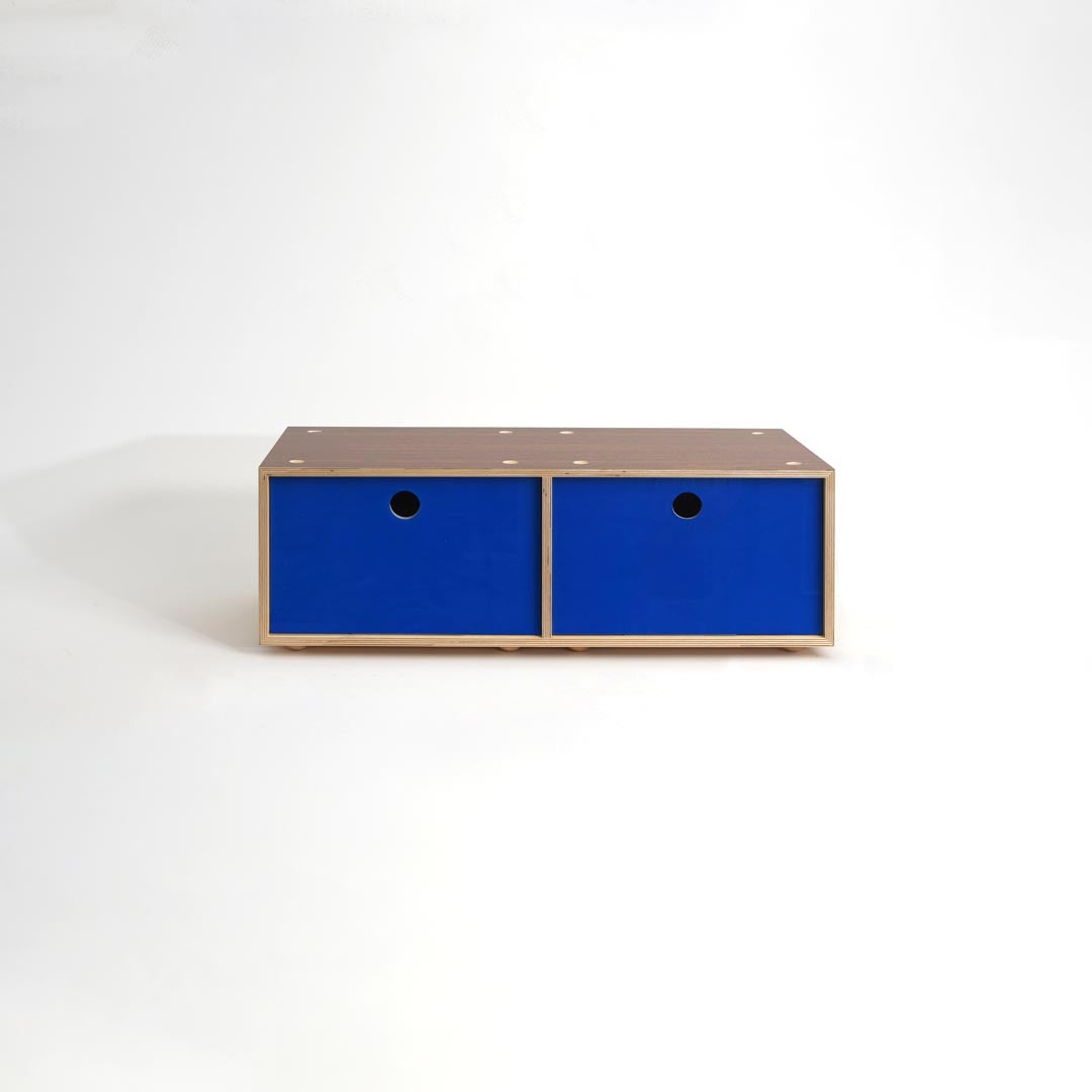 CD / DVD Storage Cabinet - Walnut - Small