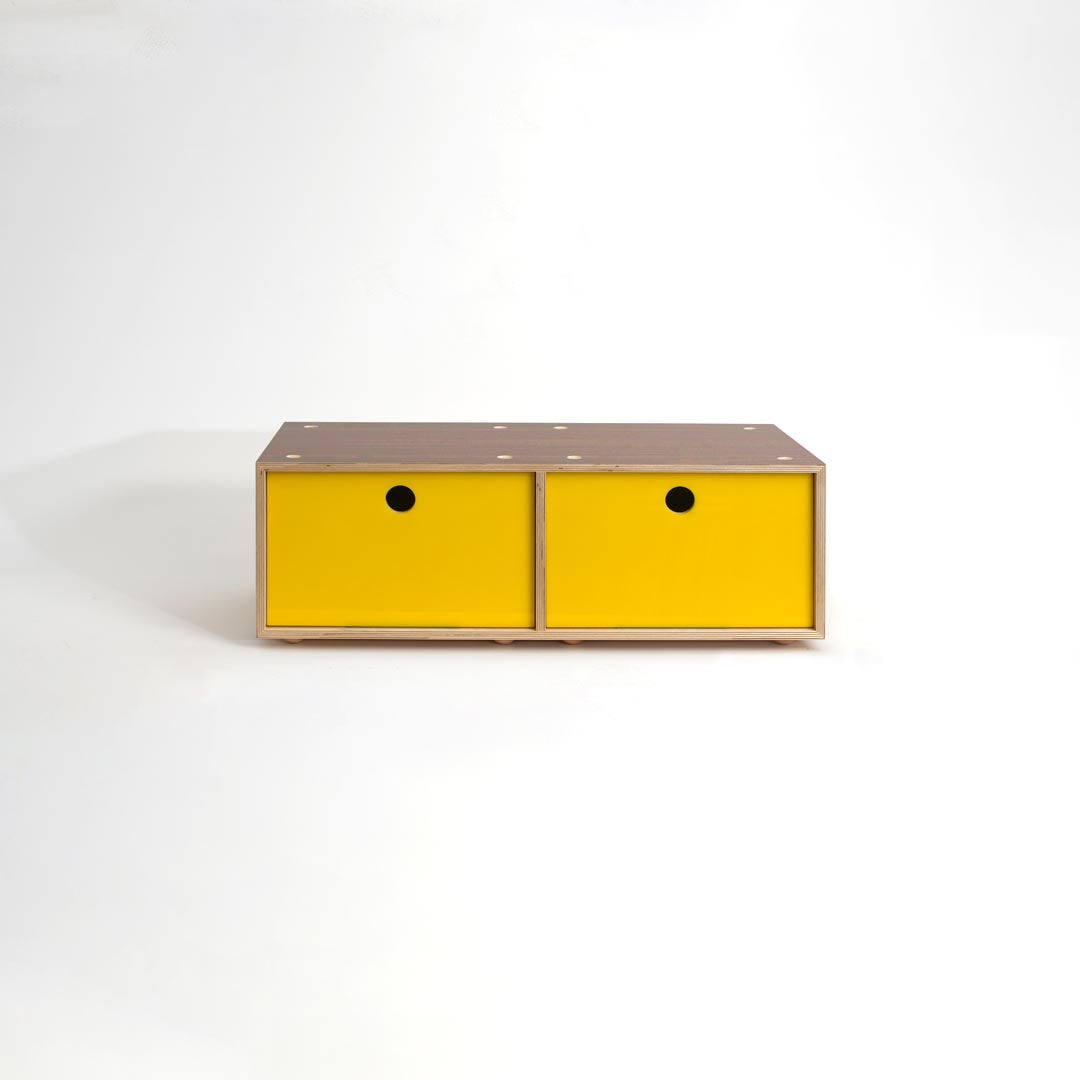 CD / DVD Storage Cabinet - Walnut - Small