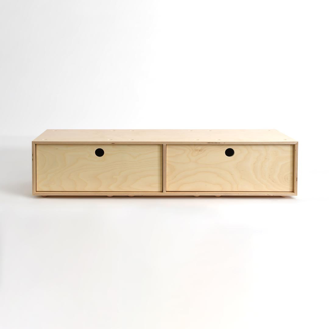 CD / DVD Storage Cabinet - Birch - Large