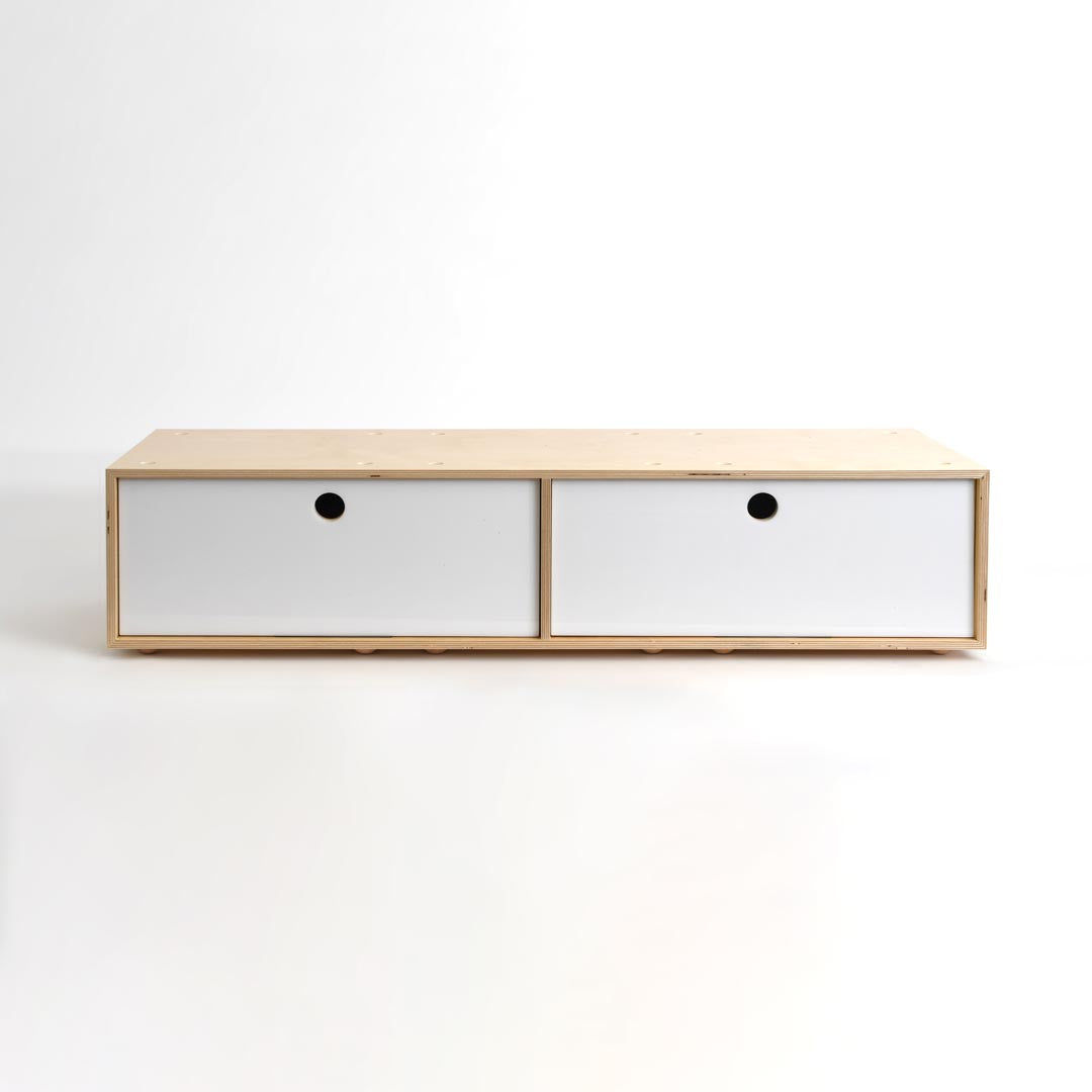 CD / DVD Storage Cabinet - Birch - Large
