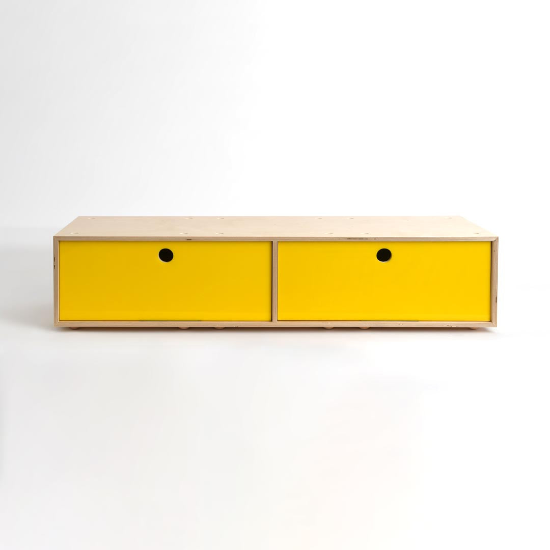 CD / DVD Storage Cabinet - Birch - Large