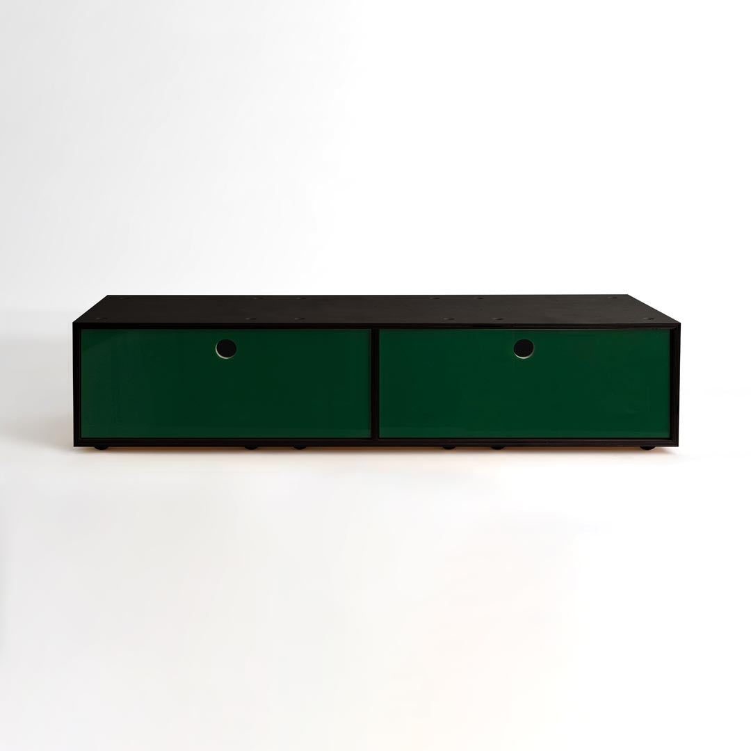 CD / DVD Storage Cabinet - Black - Large