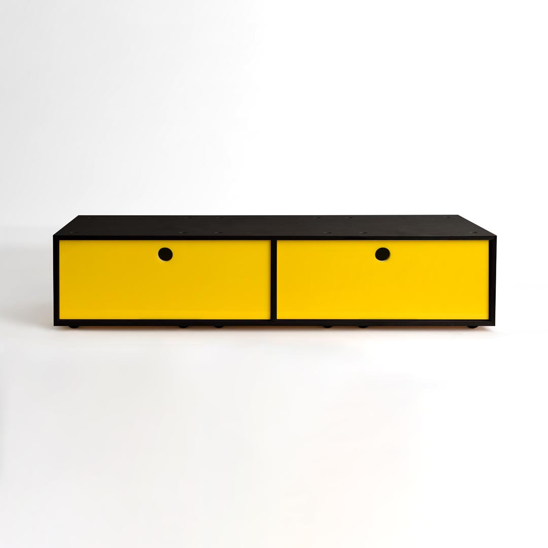 CD / DVD Storage Cabinet - Black - Large