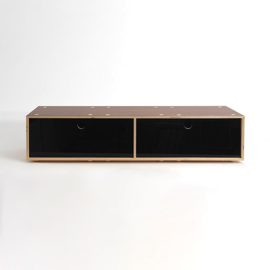 CD / DVD Storage Cabinet - Walnut - Large