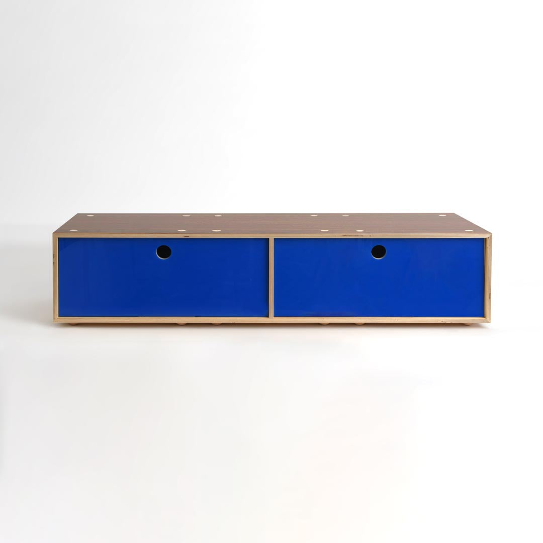 CD / DVD Storage Cabinet - Walnut - Large