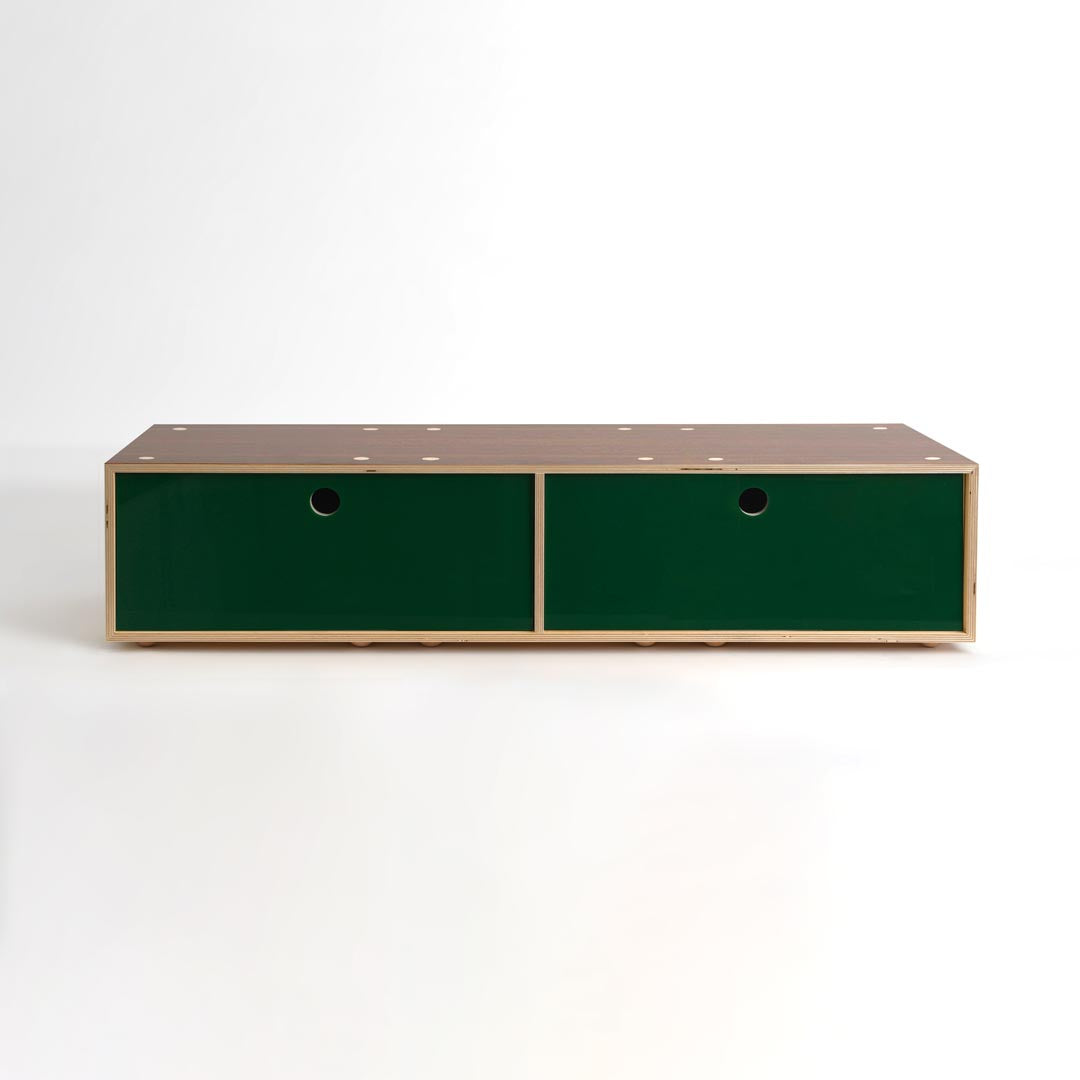 CD / DVD Storage Cabinet - Walnut - Large