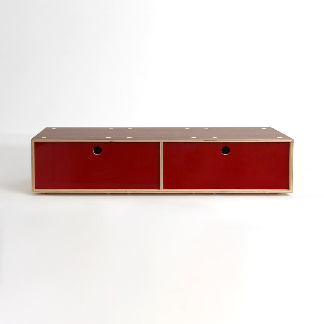 CD / DVD Storage Cabinet - Walnut - Large