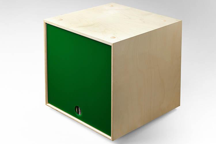 Stackable storage cube for vinyl records and books