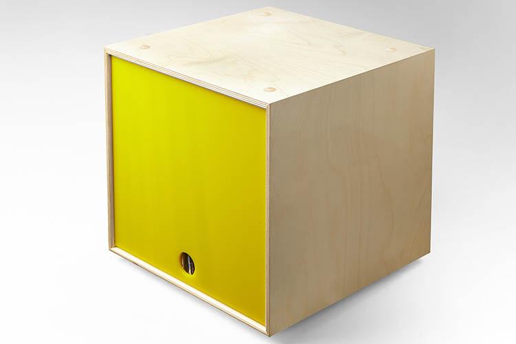 Stackable storage cube for vinyl records and books