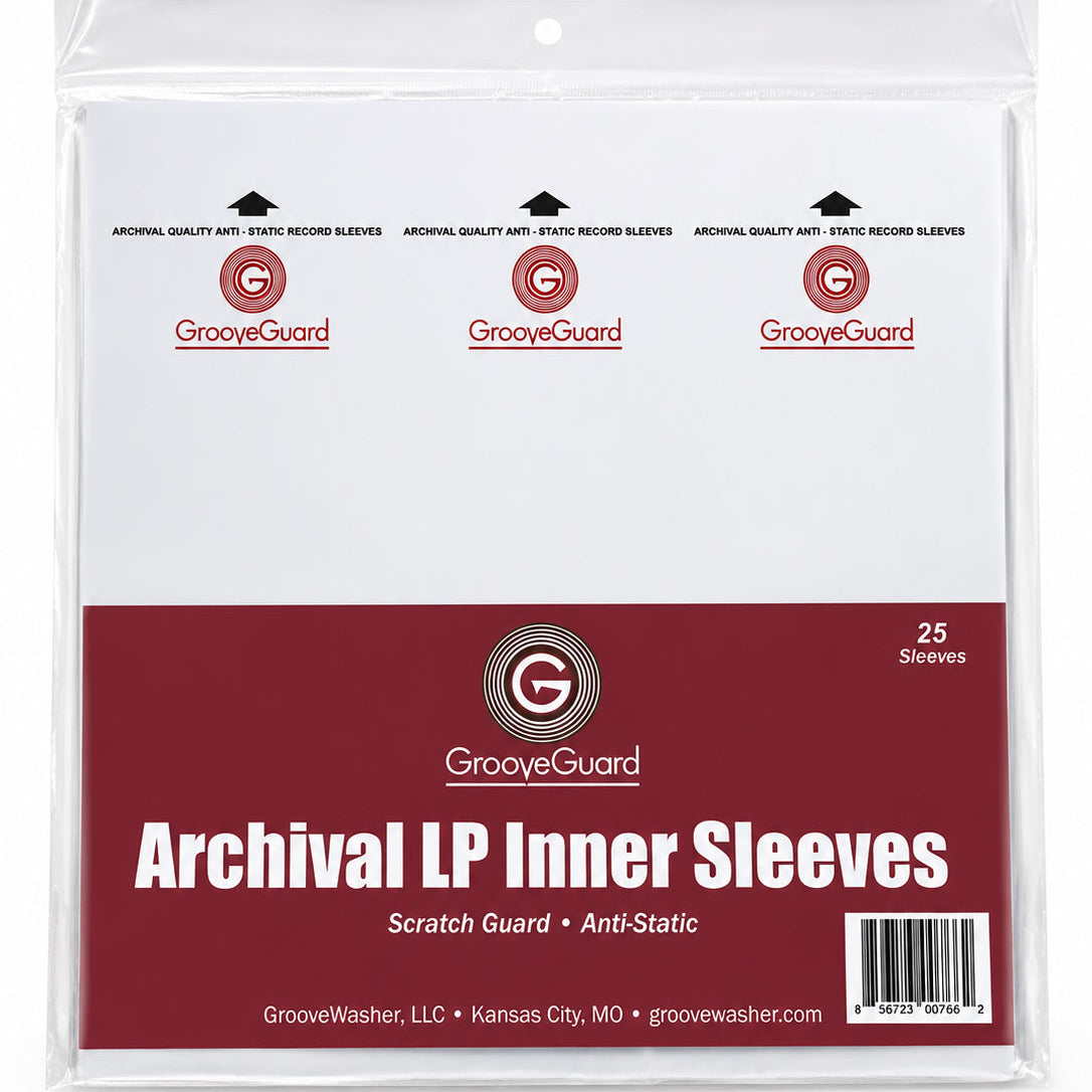 GrooveGuard: Archival LP Inner Sleeves (25) - Simple Wood Goods