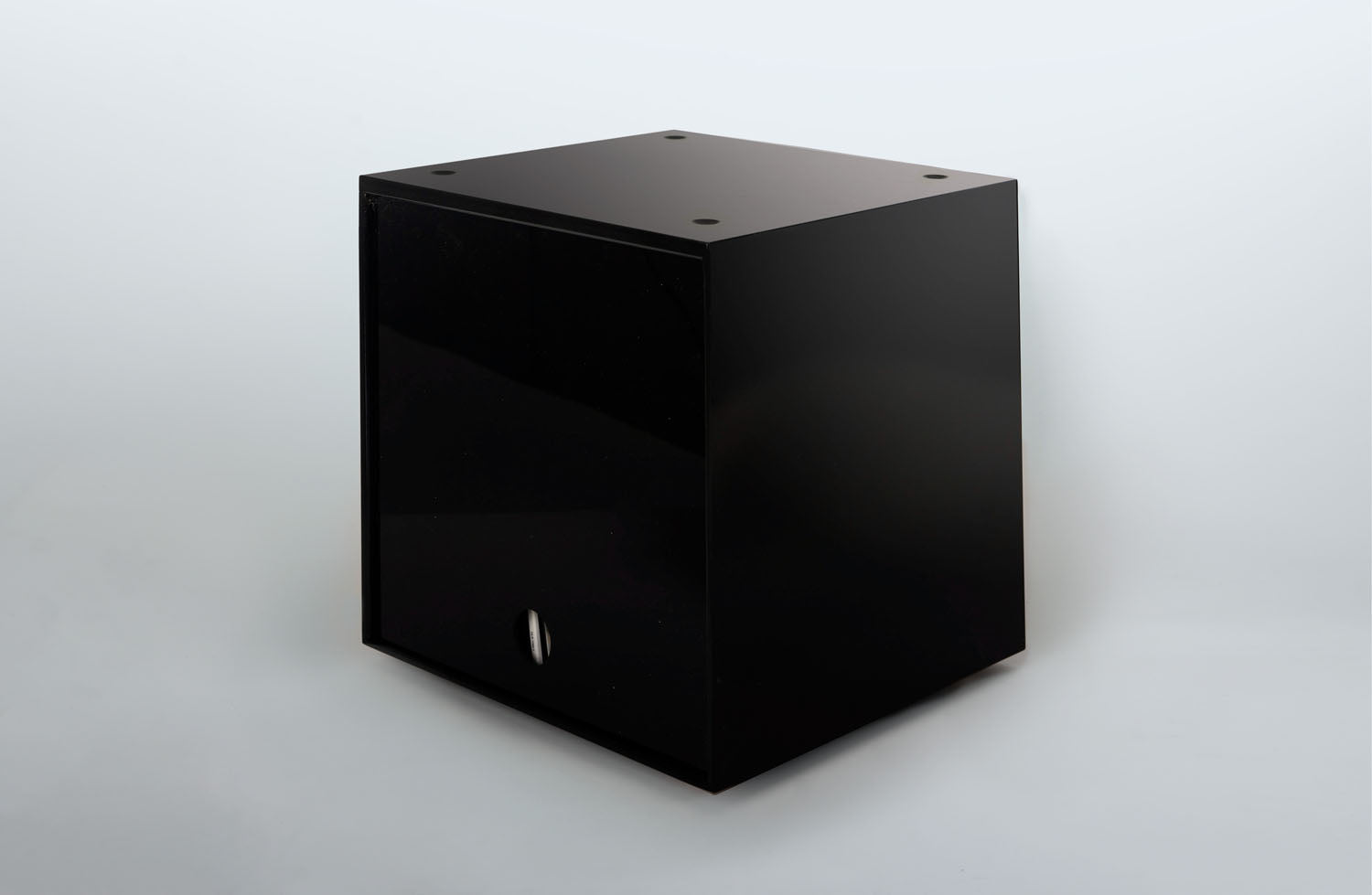 Storage Cube - Black - Scratch & Dent with Black door - Simple Wood Goods