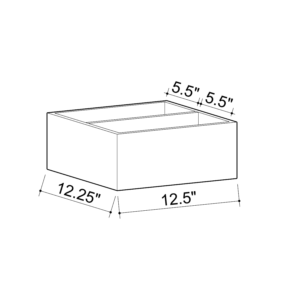 CD / DVD Storage Cabinet - Black - Small dimensions drawing