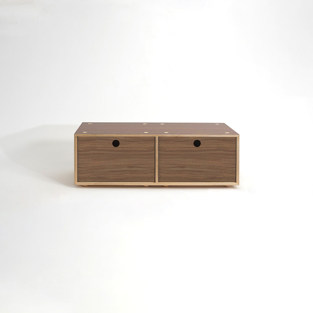 CD / DVD Storage Cabinet - Walnut - Small