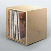 Storage Cube - Birch with Clear door, Divots top - Simple Wood Goods