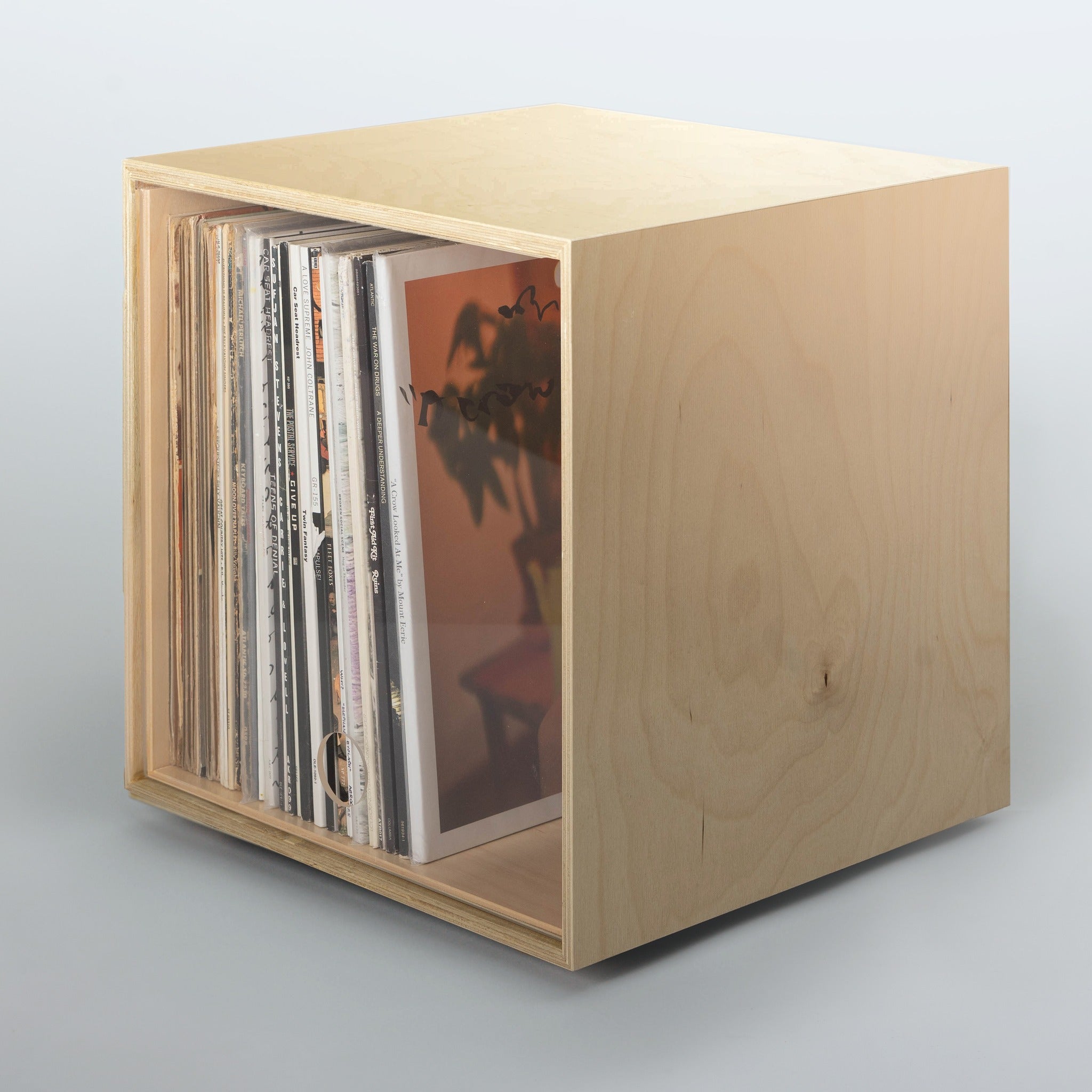 Storage Cube - Birch with Clear door, Smooth top - Simple Wood Goods