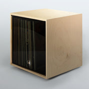 Storage Cube - Birch with Smoke door, Smooth top - Simple Wood Goods