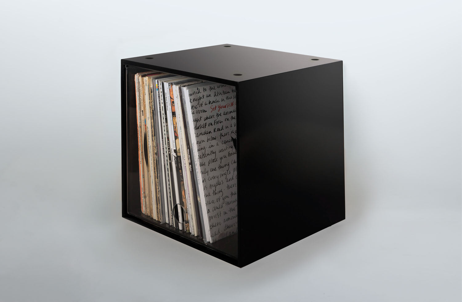 Vinyl Record Storage Cube - Stackable, Modern, Hand Made in USA