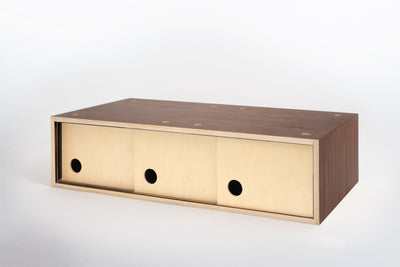 Stereocab - Walnut - 2 Cubes Wide