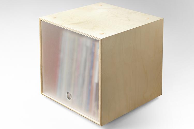 Stackable storage cube for vinyl records and books